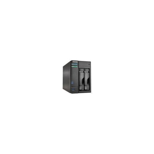 NAS 2 baías Asustor Intel Atom Dual-Core 2,13GHz 1GB DDR3 RAID Hot-Swap Virtualização AS-602T