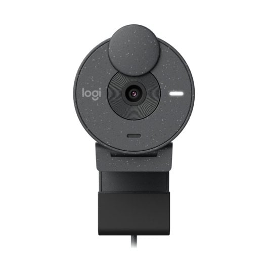 Webcam Logitech Brio 305 Full HD 2MP USB-C com microfone, obturador de privacidade, grafite
