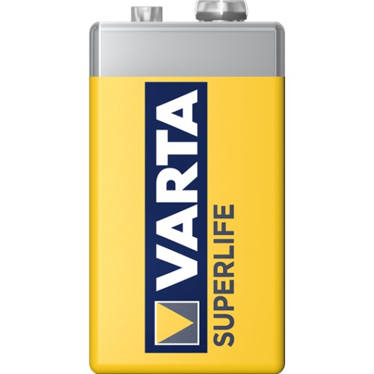 Batería Varta Superlife 9V Zinc-carbono 9V Alto rendimiento 1 pieza
