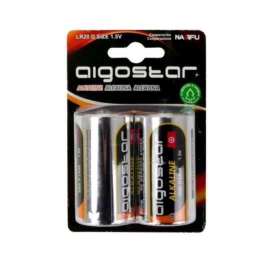 Aigostar 2x LR20D Alkaline Batterie Hohe Effizienz und lang anhaltende Leistung Quecksilberfrei