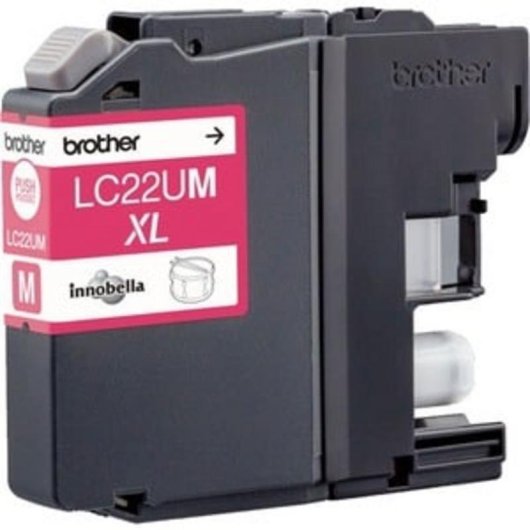 Cartucho Tinta Brother LC22UM Magenta 1200 páginas Pack individual