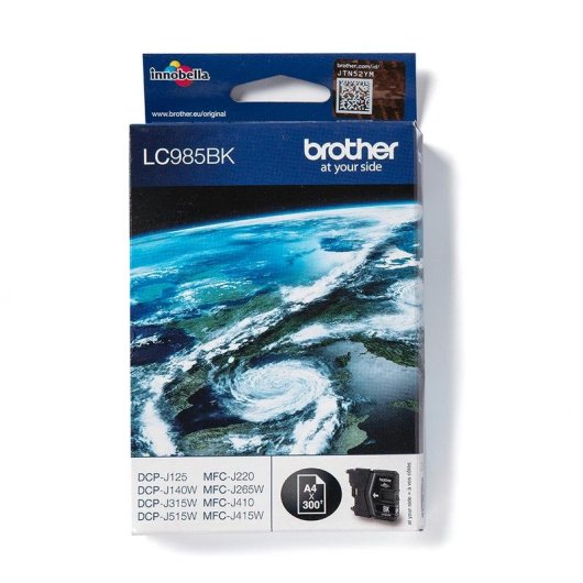 Cartucho de Tinta Brother LC-985BK Negro 300 Páginas Pack Individual