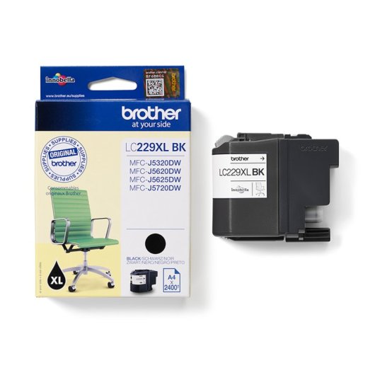 Cartucho de tinta Brother LC229XLBK Negro 2400 páginas Alta Capacidad Pack individual