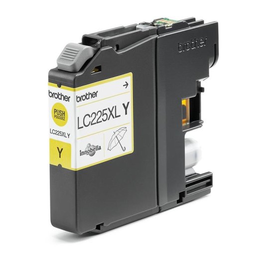 Cartouche tinta Brother LC225XLY amarillo pack individual 1200 pages