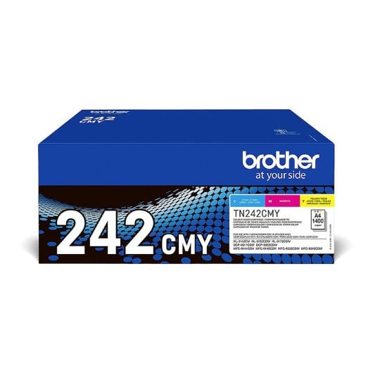 Brother Tn-242cmy Vorteilspaket für Brother-Drucker – hervorragende Qualität, lebendige Farben, Haltbarkeit – 1.400 Seiten
