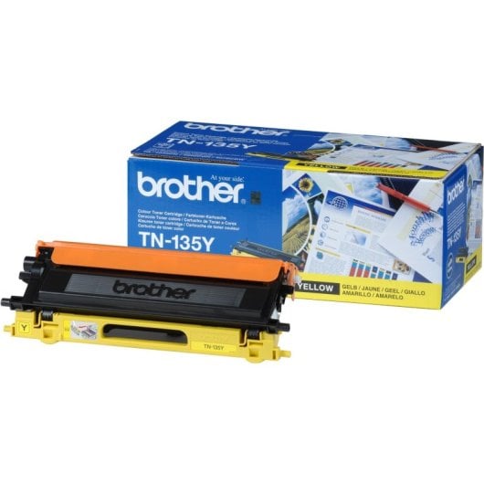 Tóner Brother TN-135Y Amarillo Larga Duración 4000 páginas Impresión Profesional