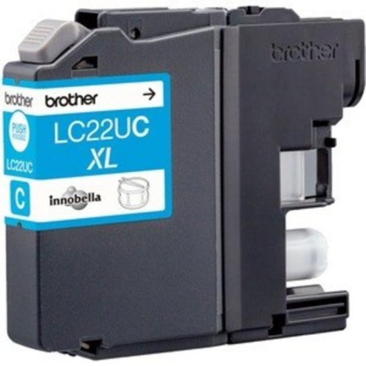 Cartucho de Tinta Brother LC22UC Cian 1200 Páginas Pack Individual