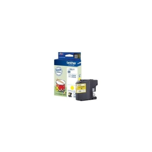 Cartouche Tinta Brother LC22UY Jaune 550 pages impression professionnelle