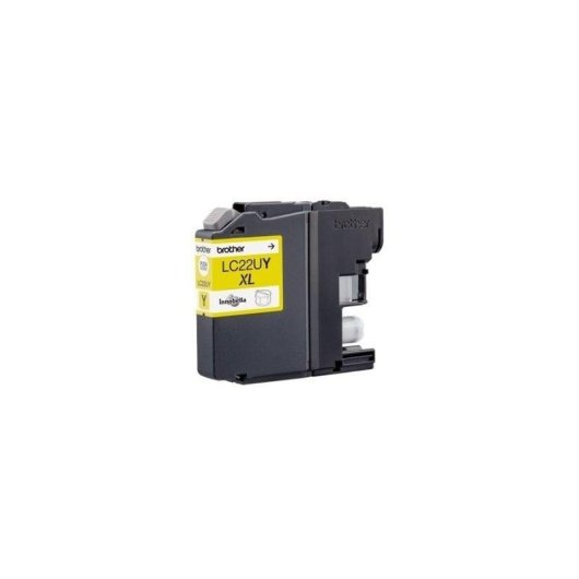 Cartouche Tinta Brother LC22UY Jaune 550 pages impression professionnelle
