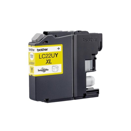 Cartouche Tinta Brother LC22UY Jaune 550 pages impression professionnelle