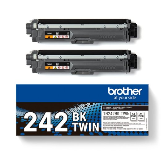 Set di 2 toner Brother Tn-242bktwin - Nero - 5000 pagine
