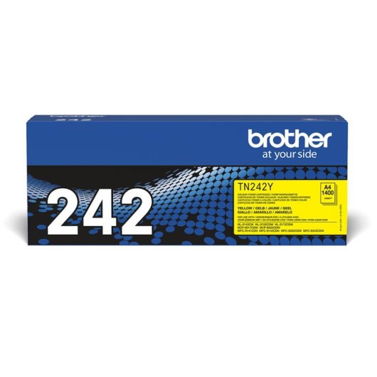 Tóner Brother TN-242Y Amarillo 1400 páginas 1 pieza