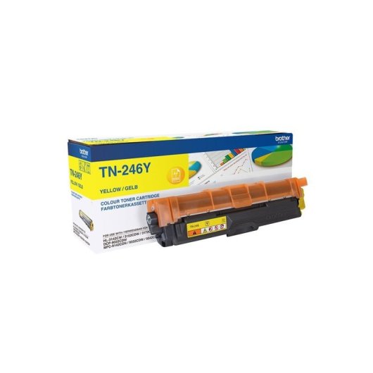 Toner giallo Brother Tn-246y 1200 Dpi, 2500 pagine, installazione semplice, affidabilità comprovata. acquista ora!