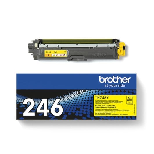 Toner giallo Brother Tn-246y 1200 Dpi, 2500 pagine, installazione semplice, affidabilità comprovata. acquista ora!