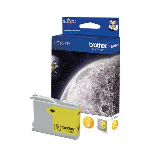 Cartucho de tinta amarelo Brother LC-1000y - Qualidade de impressão superior, capacidade para 400 páginas - Para impressoras Brother - Cores vibrantes e texto preciso - Perfeito para uso profissional e pessoal - Faça seu pedido na Amazon agora!