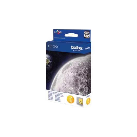 Cartucho de tinta amarelo Brother LC-1000y - Qualidade de impressão superior, capacidade para 400 páginas - Para impressoras Brother - Cores vibrantes e texto preciso - Perfeito para uso profissional e pessoal - Faça seu pedido na Amazon agora!