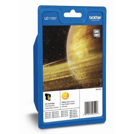 Cartucho de tinta amarelo Brother LC-1000y - Qualidade de impressão superior, capacidade para 400 páginas - Para impressoras Brother - Cores vibrantes e texto preciso - Perfeito para uso profissional e pessoal - Faça seu pedido na Amazon agora!