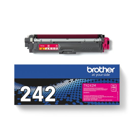 Toner Magenta Brother Tn-242m Qualidade de impressão excepcional e cores vibrantes para várias impressoras Brother. Fácil de instalar, capacidade de 1.400 páginas, econômico e eficiente.
