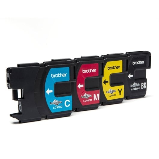 Cartucho de tinta Brother LC-980VALBPDR Negro/Cian/Magenta/Amarillo Multipack 4 piezas