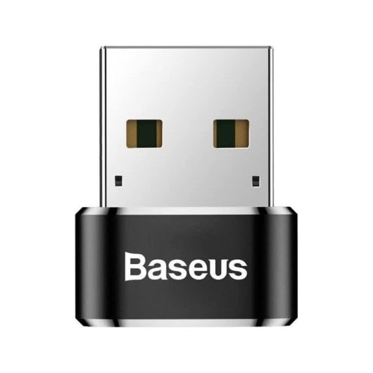 Adaptador Baseus USB-C a USB-A 5A Aluminio Compacto Negro