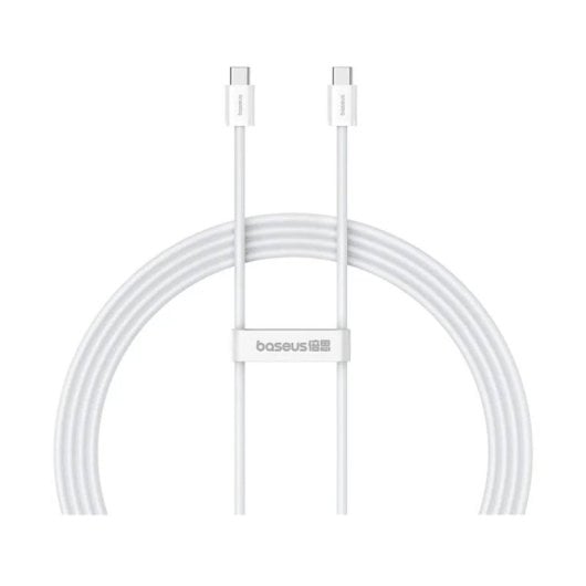 Baseus USB Type-C auf USB Type-C Kabel 30W 2m Weiß schnelles Laden und effiziente Übertragung