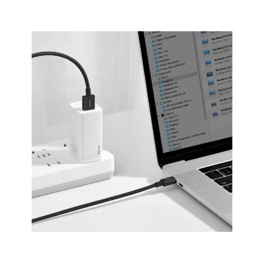 Cavo Baseus CATYS-A01 da USB-A a USB-C/Lightning 2 m 66 W 480 MB/s Nero