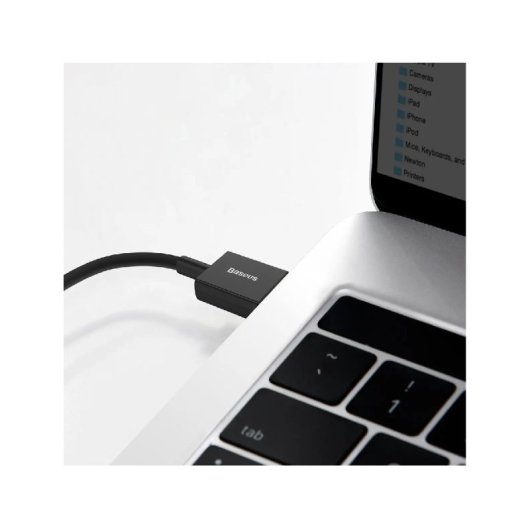 Cavo Baseus CATYS-A01 da USB-A a USB-C/Lightning 2 m 66 W 480 MB/s Nero