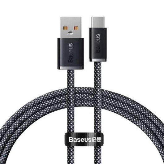 Baseus Dynamic Series USB-A auf USB-C PD-Kabel 100 W 1 m Schwarz 480 Mbit/s Nylon