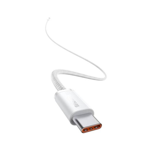 Cable USB-C Baseus Dynamic Series 2m Blanco 480Mbps PD 100W Trenzado E-Marker