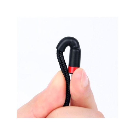 Cable Baseus Cafule USB-C a USB-C 2m 0,48 Gbit/s Trenzado Negro/Rojo