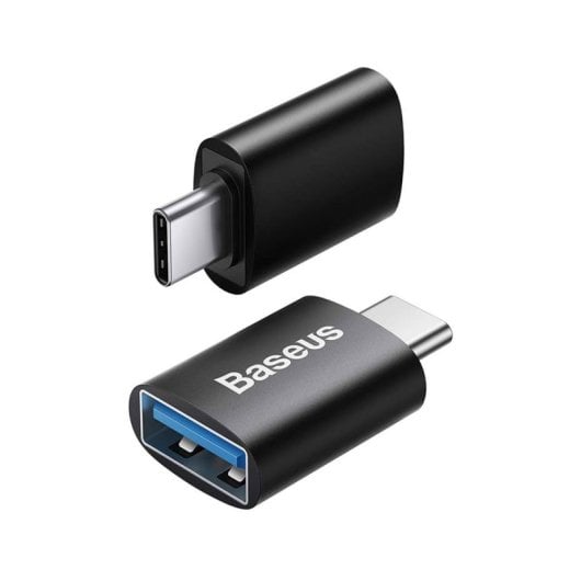 Baseus Ingenuity Schwarzer USB-A-Adapter 10 Gbit/s Ultrakompaktes Aluminium