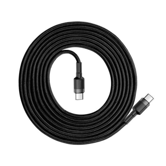Baseus Cafule Kabel 2 m USB-C auf USB-C 0,48 Gbit/s PD2.0 QC3.0 Schwarz/Grau