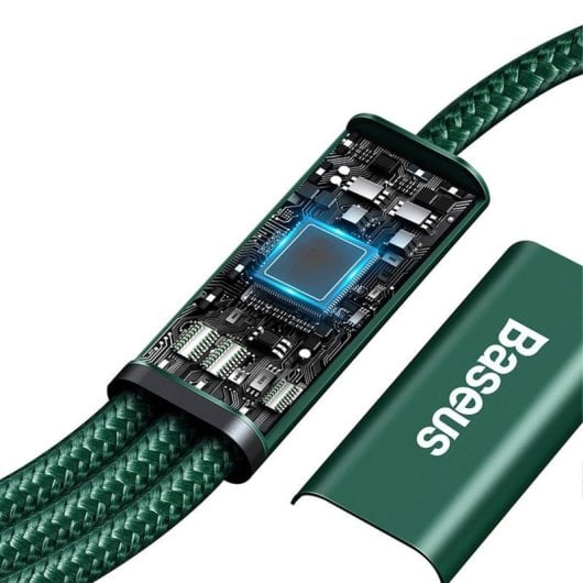 Cable Baseus CAMLT-SC01 3in1 1.5m USB-C/Micro USB/Lightning 20W Verde