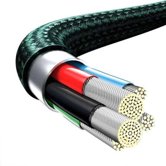 Cable Baseus CAMLT-SC01 3in1 1.5m USB-C/Micro USB/Lightning 20W Verde