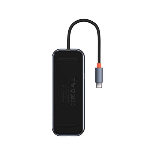 Baseus AcmeJoy Serie USB-C Hub 7 in 1 2xUSB 3.0 HDMI USB 2.0 SD/TF PD100W Grau