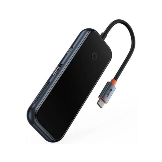 Baseus AcmeJoy Serie USB-C Hub 7 in 1 2xUSB 3.0 HDMI USB 2.0 SD/TF PD100W Grau