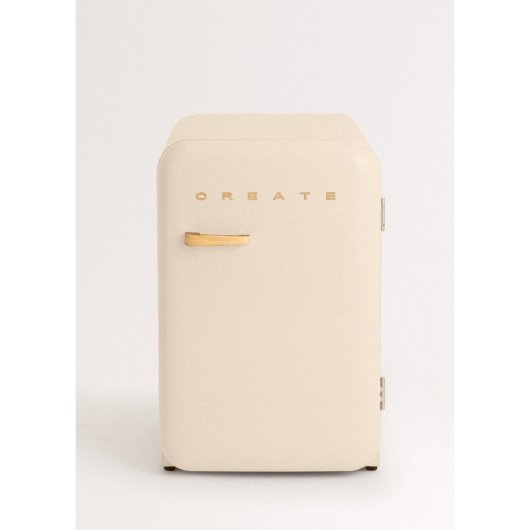 Frigorífico Create Mini Vintage 83cm 107L Clase F Blanco Roto