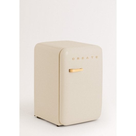 Frigorífico Create Mini Vintage 83cm 107L Clase F Blanco Roto