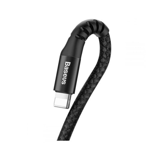 Baseus Spring Lightning 1m 2a Schwarzes Würfelkabel