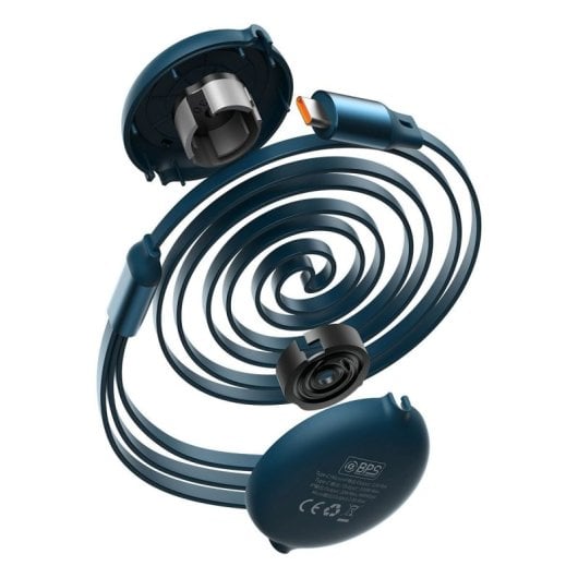 Cable Baseus 3 en 1 Micro USB/USB-C/Lightning 1.2m Reforzado Ajustable 100W Carga Rápida
