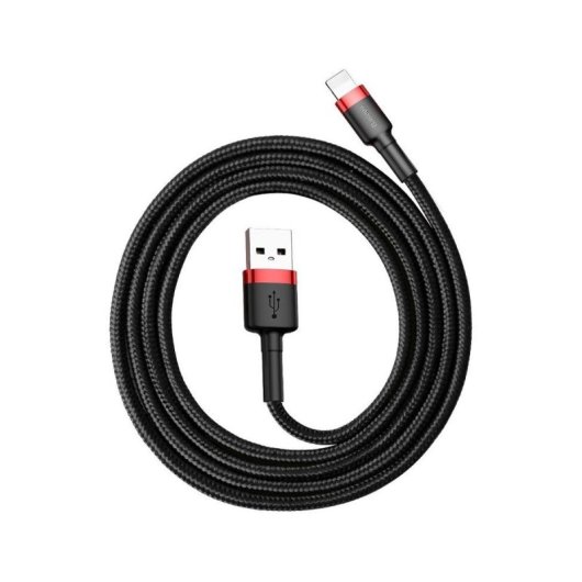 Baseus Cafule USB-A - Lightning Kabel 1m Schwarz/Rot