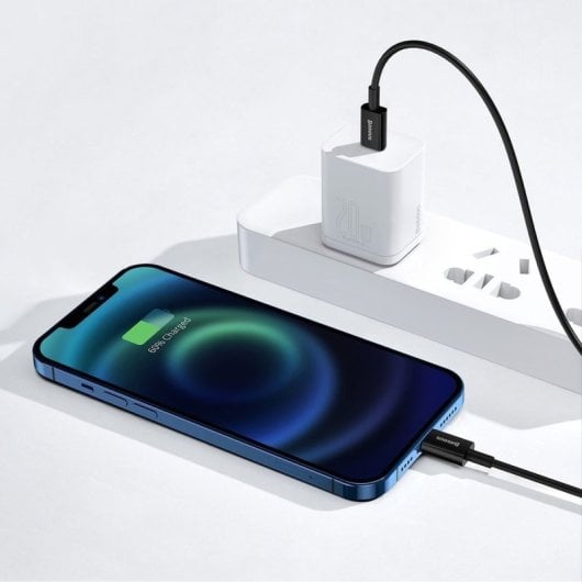 Câble USB-C vers Lightning Baseus 1 m Noir