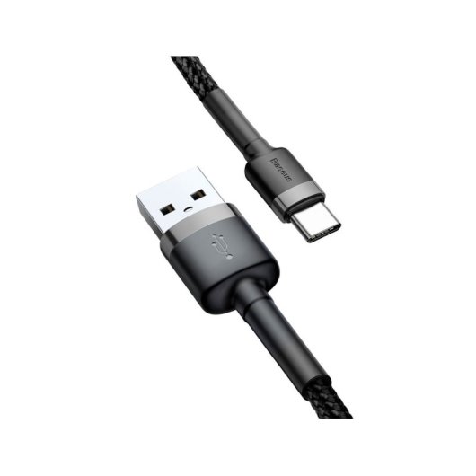Câble USB-C Baseus Cafule 3a 1 m Noir/Gris