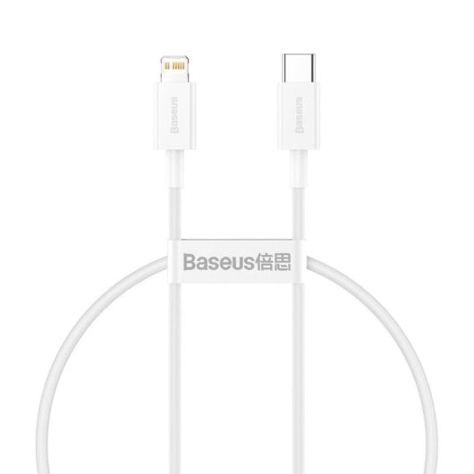 Baseus USB-C auf Lightning Kabel 0,25m Weiß