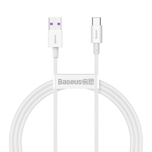Câble de données USB-C Baseus Superior Series 1 m Blanc