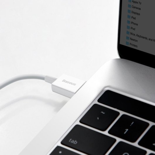 Câble de données USB-C Baseus Superior Series 1 m Blanc