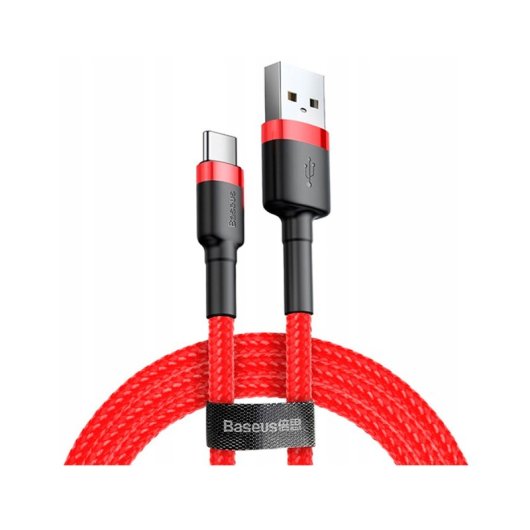 Baseus Cafule USB-A auf USB-C 2A 2m rotes Datenkabel