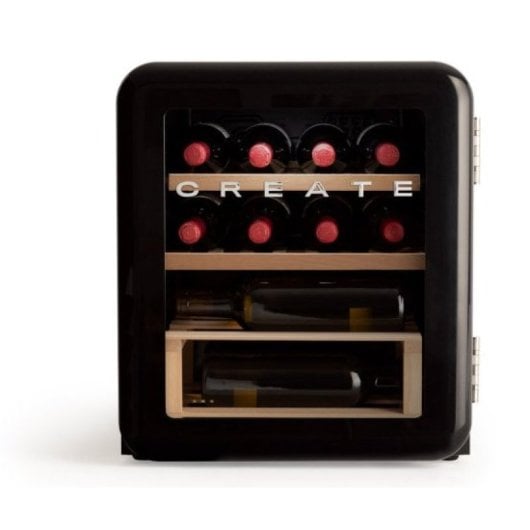 Vinoteca Create Acero Inoxidable 12 Botellas Control Digital Temperatura G Negro
