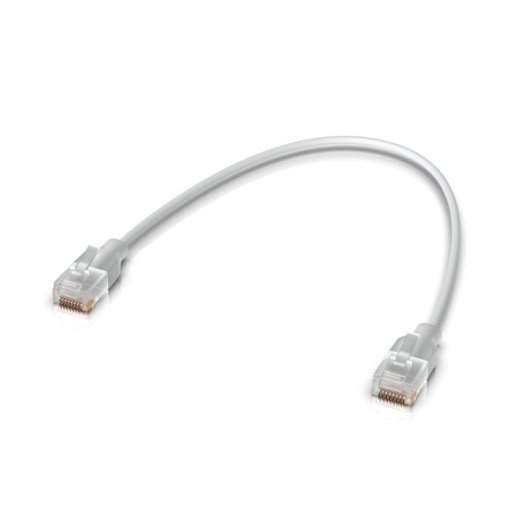 Cable de red Ubiquiti UACC-Cable-Patch-EL-0.15M-W 0,15m Cat6 RJ-45 Translúcido Blanco