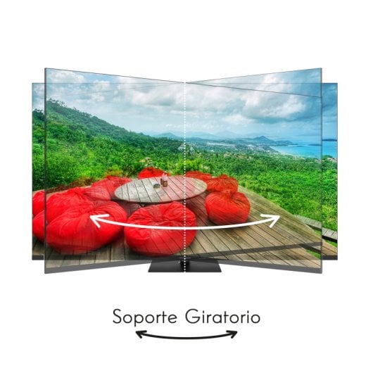 Support pivotant pour téléviseur Google TV Thomson QLED 43QG5C14 43 pouces 4K UHD Dolby Vision Atmos